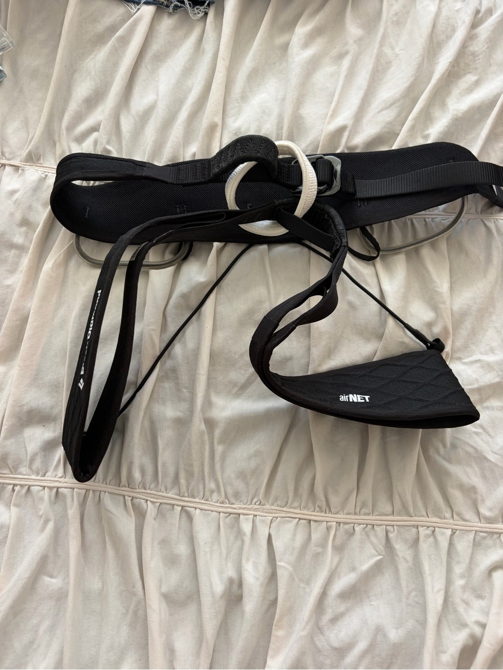 Black Diamond Black Climbing Harness with AirNET Waistband